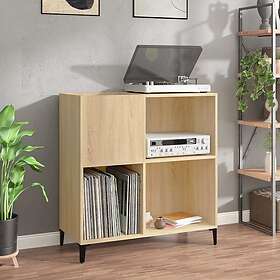vidaXL Stereobänk sonoma-ek 84,5x38x89 cm konstruerat trä 832000