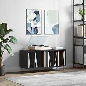 vidaXL Stereobänk svart 100x38x48 cm konstruerat trä 831749