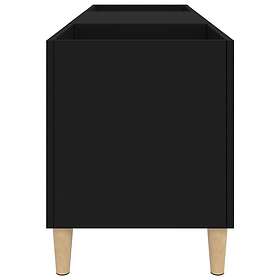 vidaXL Stereobänk svart 121x38x48 cm konstruerat trä 831926