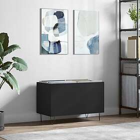 vidaXL Stereobänk svart 74,5x38x48 cm konstruerat trä 831725