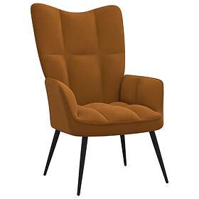 vidaXL Vilstol brun sammet 328081