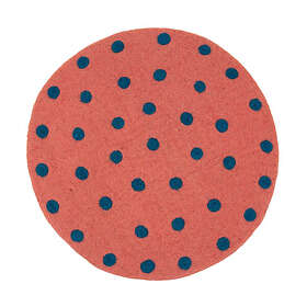Afroart Felt Dot sittdyna rosa/turkos Ø37 cm