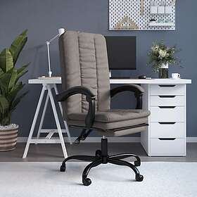 vidaXL Kontorsstol taupe tyg 349713