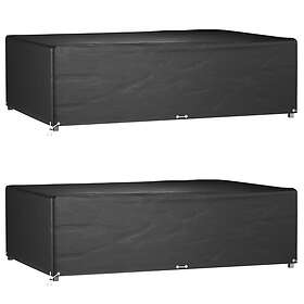 vidaXL Överdrag för utemöbler 2 st 12 ölj. 227x152x65 cm rektangulärt 3155352