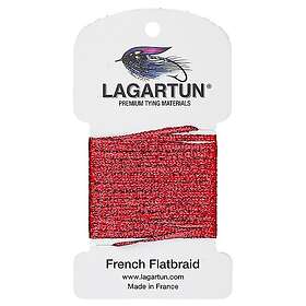 Lagartun Flatbraid Red Holo 5mm bred