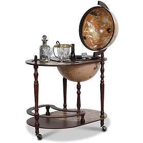 Skånska Möbelhuset Da Vinci Barglob serveringsvagn 81 cm Mahogny Ljus