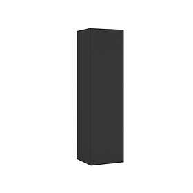 Temal Städskåp med ställning för städredskap höger 182x48x60 Cm velvet svart
