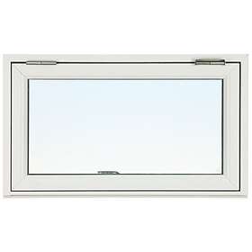 Svenska Fönster Överhängt TR Trä-Alu 3-Glas Härdglas Utåt Vit 10X6