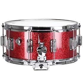 Dynasonic Rogers Drums USA 14×6,5 Wood Shell Snare, Beavertail lug – Red Sparkle