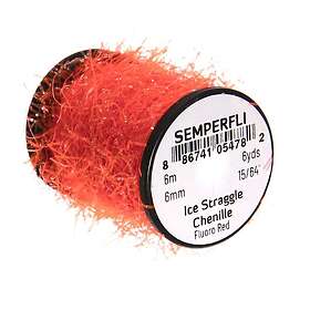 Semperfli Ice Straggle Chenille Fl. Red