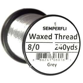 Semperfli Classic Waxed Thread Grey Grey 8/0