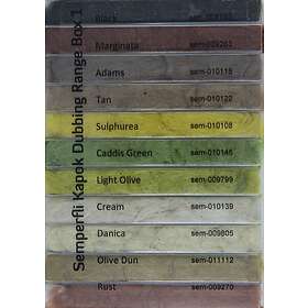 Semperfli Kapok Dry Fly Dubbing Full Selection Dispenser