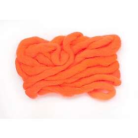 Veniard Glo Bug Yarn Fluo Fire Orange Silkesmjukt garn till flugbindning