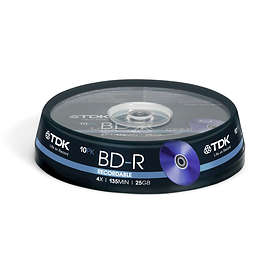 TDK BD-R 25GB 4x 10-pack Spindel