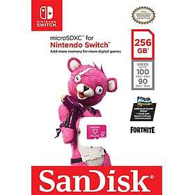 SanDisk Nintendo Switch Fortnite microSDXC Class 10 UHS-I U3 100/90MB/s 256GB