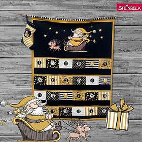 Happy Christmas Adventskalender Guld & Svart