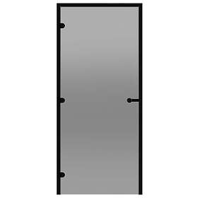 Harvia Bastudörr Black Line grå 9x21 aluminiumkarm