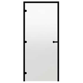 Harvia Bastudörr Black Line genomskinlig 9x21 aluminiumkarm