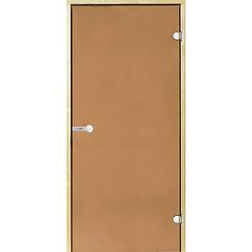 Harvia Bastudörr Glasdörr brons 8x19 furukarm