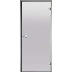 Harvia Bastudörr Glasdörr satin 9x21 aluminiumkarm