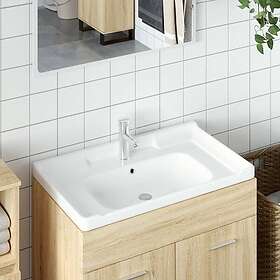 vidaXL Handfat vit 81x48x23 cm rektangulärt keramik 153706