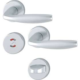 Swedoor Trycke New York med WC-vred silver, quick-fit