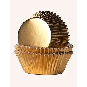 House of Marie Muffinsform Guld Foil 24 st