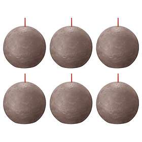 vidaXL Blockkynttilä pallonmuotoinen 6 kpl 76x71 mm