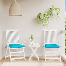 vidaXL Stolsdynor 2 st turkos 50x50x7 cm oxfordtyg 361561