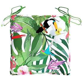 vidaXL Stolsdynor 6 st flerfärgade 40x40x7 cm tyg 361494