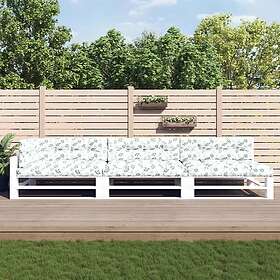 vidaXL Palldynor 7 st bladmönster tyg 3188921