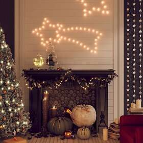 vidaXL 343287 Komeettikuvioinen joulutähti 48 lämpimän valkoisella LEDillä 65x28