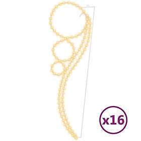 vidaXL Pallonmuotoiset valoketjut 16 kpl 111.5x35x4.5 cm