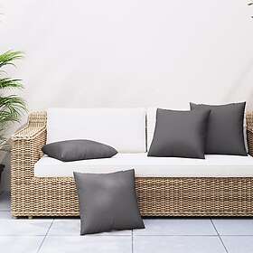vidaXL Prydnadskuddar 4 st antracit 60x60 cm tyg 314353