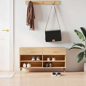 vidaXL Skobänk sonoma-ek 102x35x55 cm konstruerat trä 829719