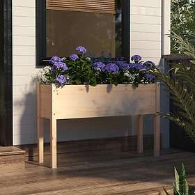 vidaXL Odlingslåda 110x31x70 cm massiv furu 810829