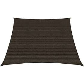 vidaXL Solsegel 160g/m² brun 3/4x3 m HDPE 311819