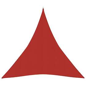 vidaXL Solsegel 160g/m² röd 3x4x4 m HDPE 311640