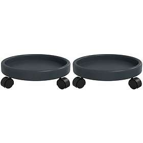 vidaXL Blomvagnar 34cm Grå