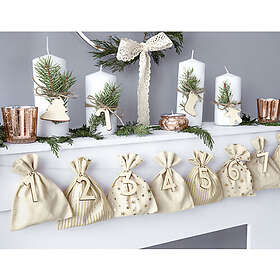 Adventskalender Tygpåsar