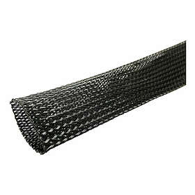 MicroConnect Polyester Expandable Cable Sleeve 20mm, 50m Black
