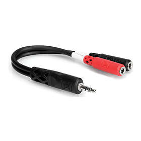 Hosa Stereo Breakout 3.5 mm TRS to Dual TSF