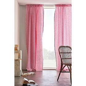Jotex ALINA multifunktionsgardin 2-pack Cerise/naturvit
