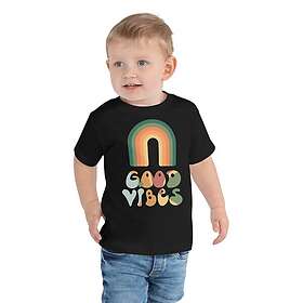 Fotomax T-shirt för barn med texten "Good vibes"