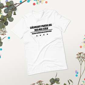 Fotomax T-shirt med texten "Självklart pratar jag mig själv"