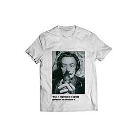 Fotomax T-shirt med bild och citat av Salvador Dali "What is important is to spread confusion not eliminate it"
