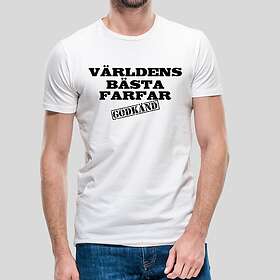 Fotomax T-shirt med texten "Världens bästa farfar"