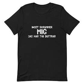 Fotomax T-shirt med bild texten "Inget skrämmer mig" Svart