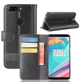 Capida OnePlus 5T Äkta Split Läder plånbok fodral