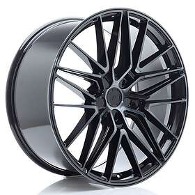 Japan Racing JR38 Black Brushed Tinted Face 9.5X22 ET0-35 CB74.1